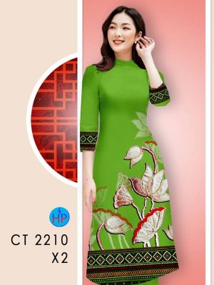 Vải Áo Dài Hoa In 3D AD CT2210 31